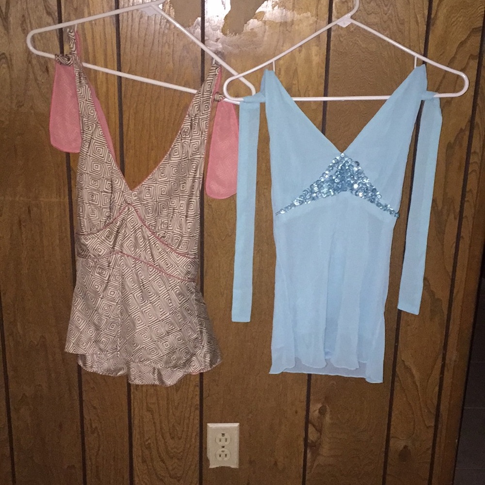 2 halter tops